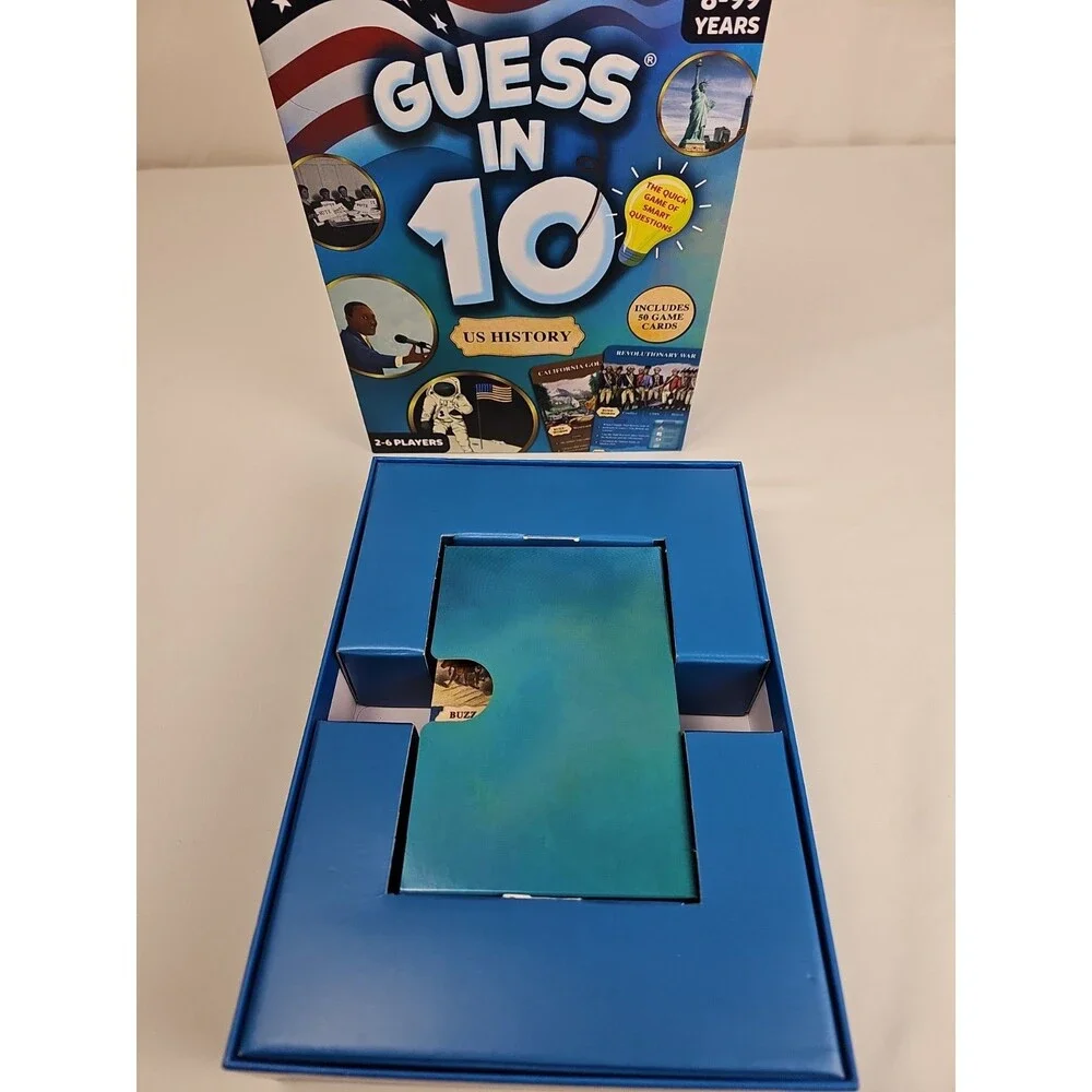 Skillmatics Guess in 10 US History Educational Card Game 2-6 Players Ages 8+